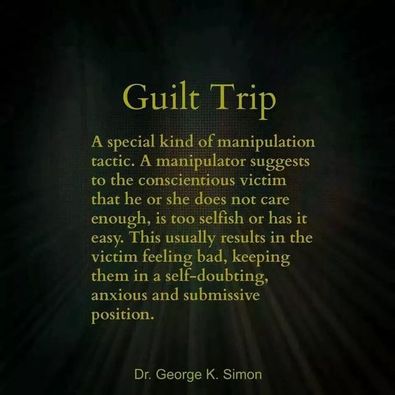 Narcissists and Guilt Trip