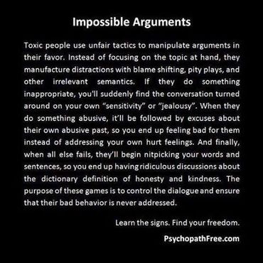 Why it's a bad idea to argue with a Narcissist